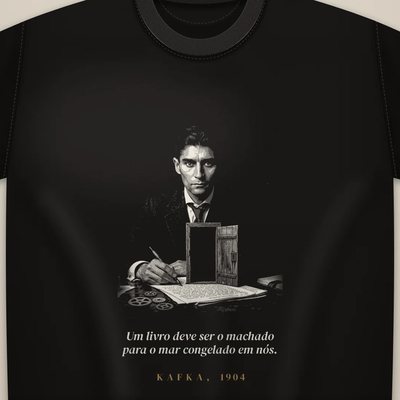 Camiseta com a arte Kafka · o machado